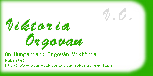 viktoria orgovan business card