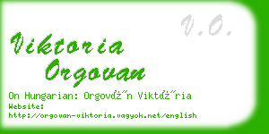 viktoria orgovan business card